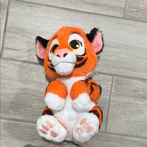 Orange and White Plush Tiger Toy